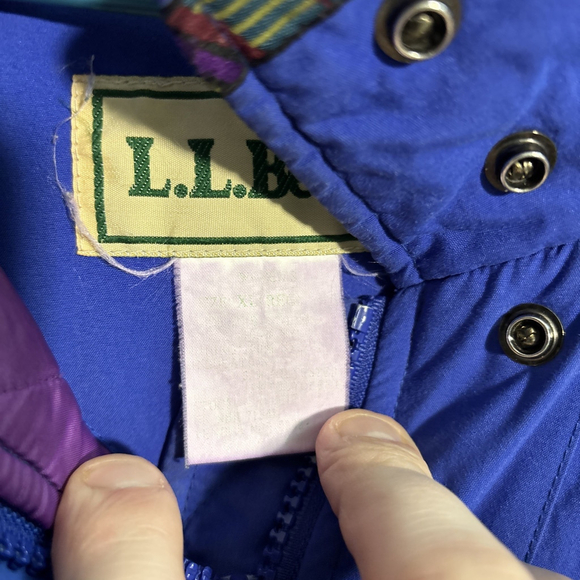 GUC WOMEN’S L.L. BEAN PUFFER SKI COAT SIZE XL BLUE KNEE LENGTH COAT - Picture 7 of 10